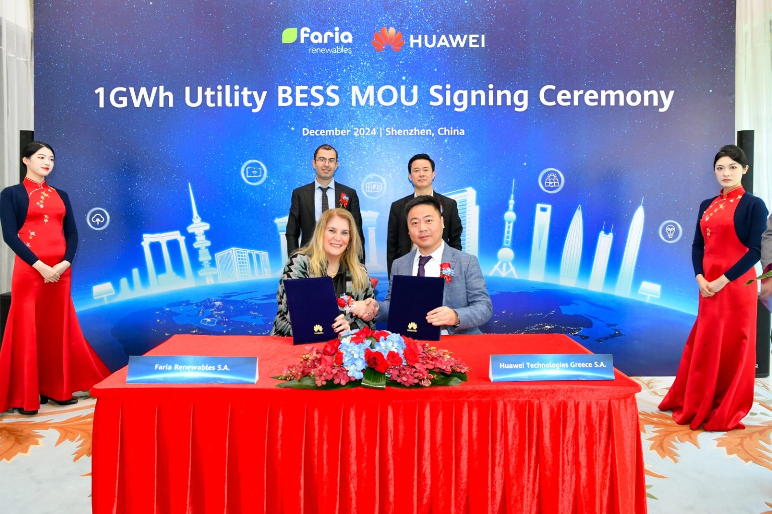 FARIA Renewables & HUAWEI ενώνουν δυνάμεις για την ενίσχυση της καινοτομίας στην αποθήκευση ενέργειας στην Ελλάδα