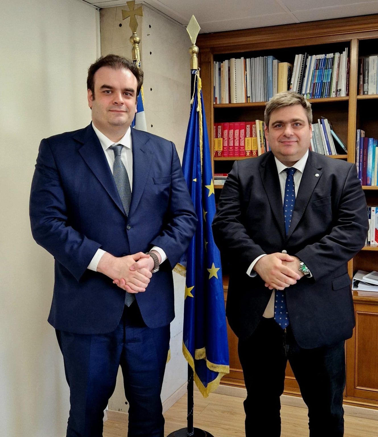 Συνάντηση προέδρου ΚΕΕΕ με τον υπουργό Οικονομικών, Κυριάκο Πιερρακάκη
