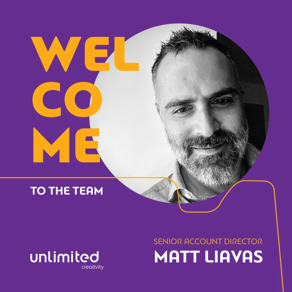 Ο Ματ Λιάβας αναλαμβάνει Senior Account Director στην Unlimited Creativity