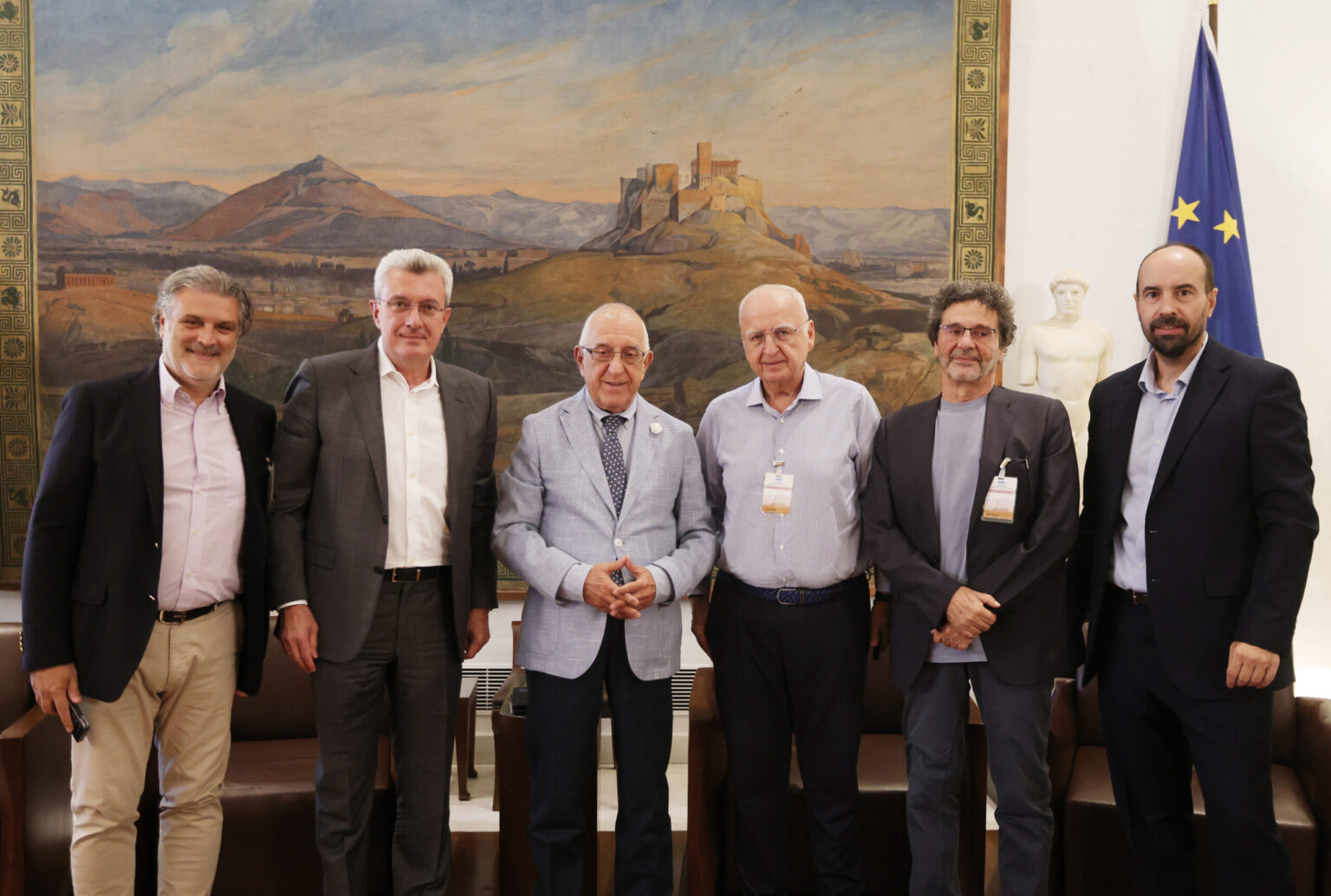 Συνάντηση του Προέδρου της Βουλής με το Προεδρείο της Ένωσης Ιδιοκτητών Ημερησίων Εφημερίδων Αθηνών