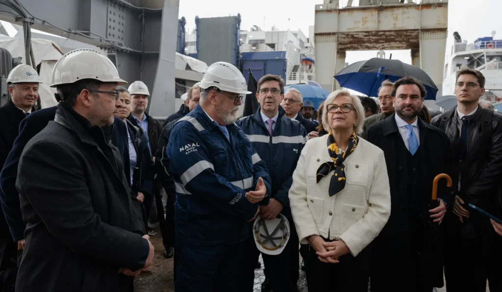 Παρουσίαση της πλωτής εξέδρας USSPS παρουσία της Υπ. Ενόπλων Δυνάμεων της Γαλλίας