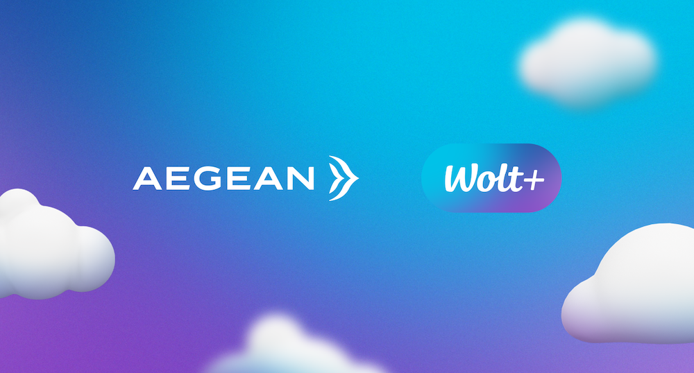 Wolt και AEGEAN ενώνουν τις δυνάμεις τους